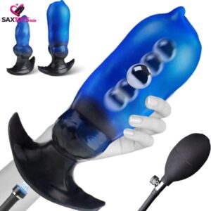 Magnetic Inflatable Butt Plug Dildo