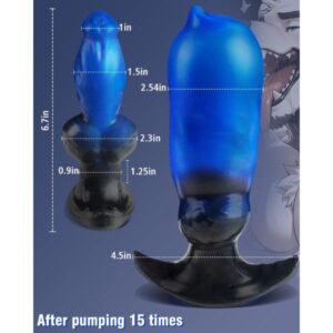 Magnetic Inflatable Butt Plug Dildo