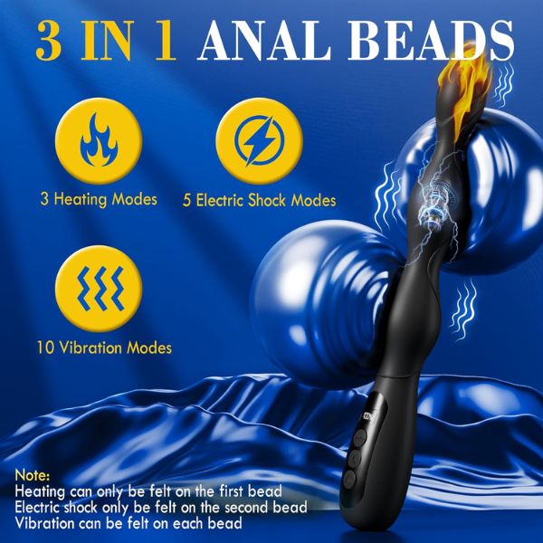 Estim Anal Beads Butt Plug