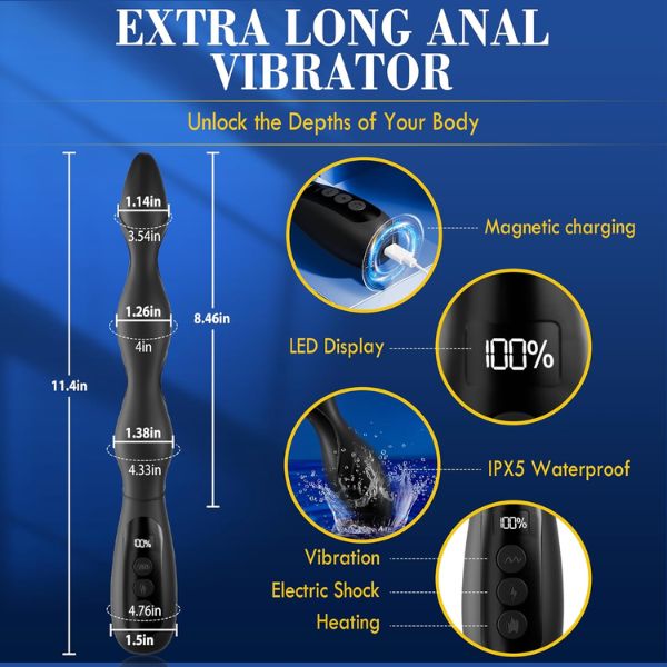 Estim Anal Beads Butt Plug