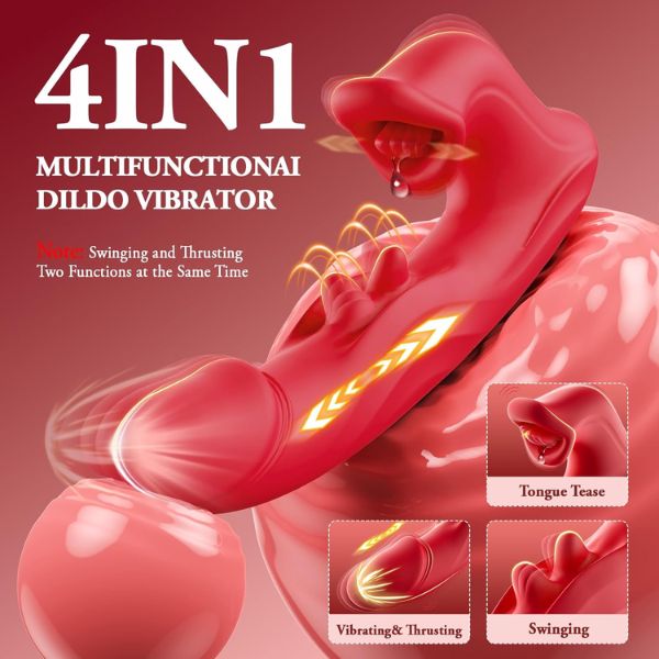 Thrusting Dildo Vibrator Women Sex Toys