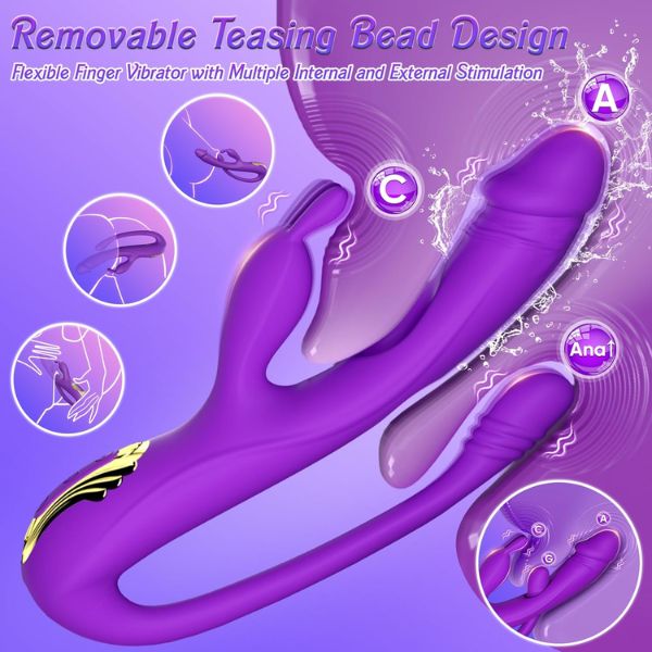 G Spot Vibrator Rabbit Dildo