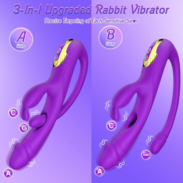 G Spot Vibrator Rabbit Dildo