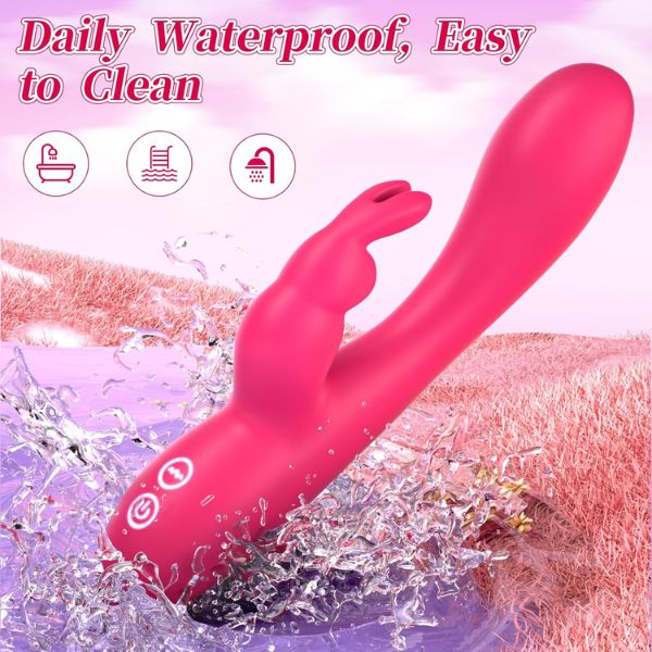 2 in 1 Rabbit Vibrators Female Sex Toy