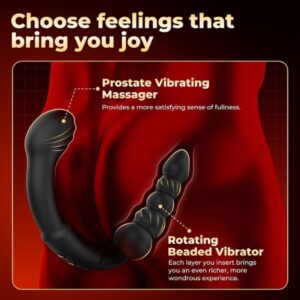 Dual-Ended Prostate Massager Vibrator