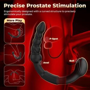 Dual-Ended Prostate Massager Vibrator