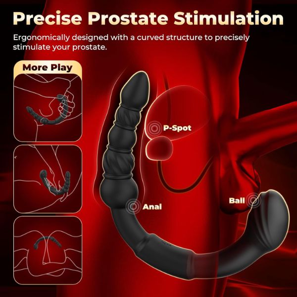 Dual-Ended Prostate Massager Vibrator