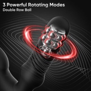 3 Rotating Ring Vibrating Butt Plug