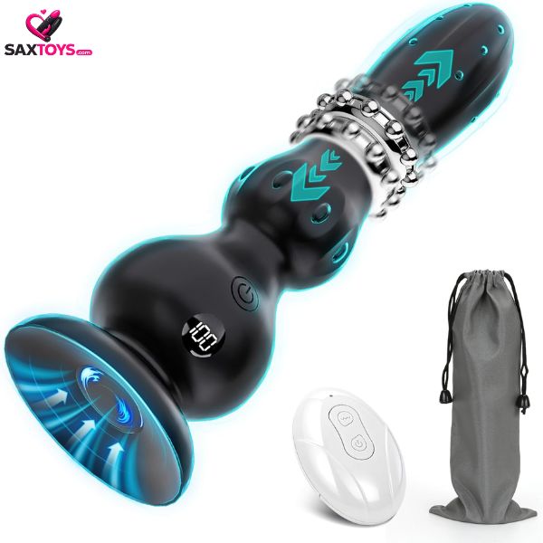 Anal Vibrator Butt Plug with 10 Thrusting