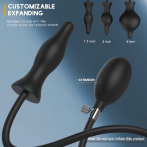 Silicone Expand Inflatable Anal Plug