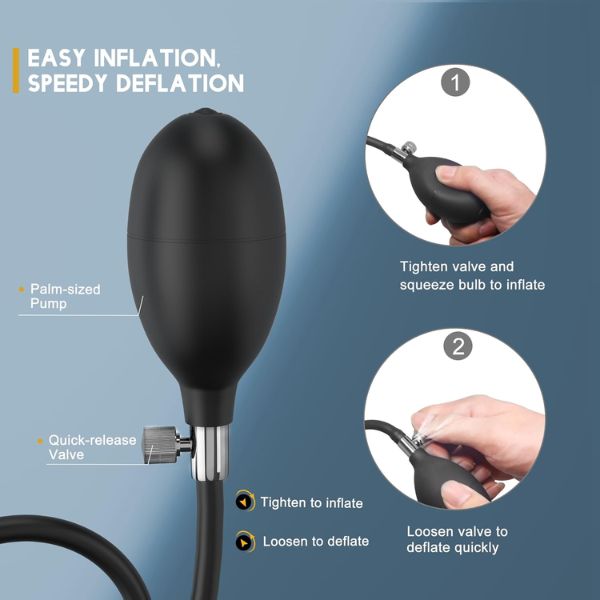 Silicone Expand Inflatable Anal Plug