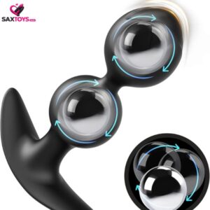 Weighted Butt Plug with 2 Steel Balls