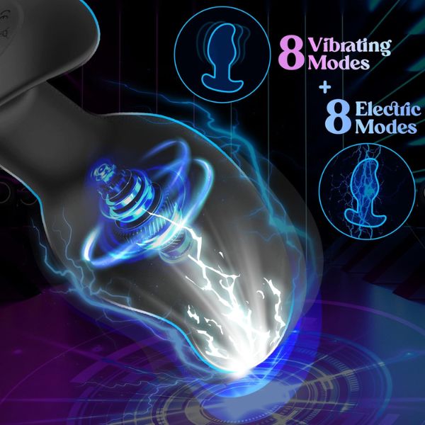 Estim Large Vibrating Butt Plug