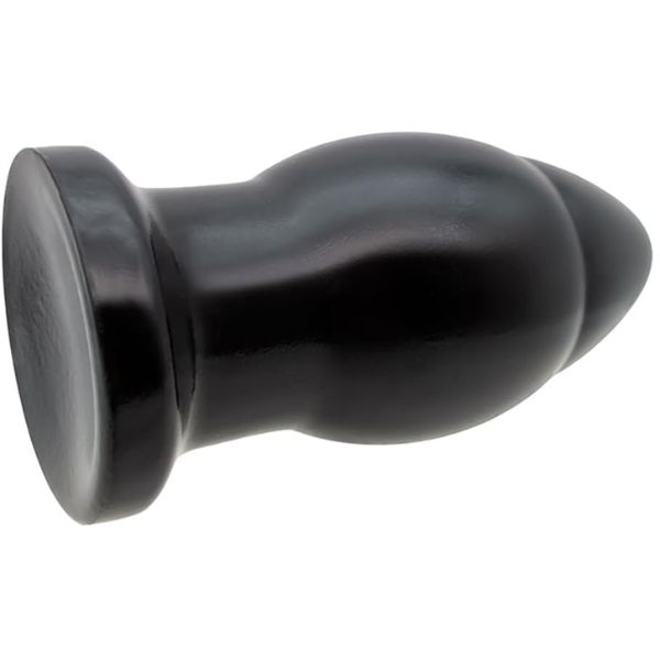 6.9" Huge Shocker Black Butt Plug
