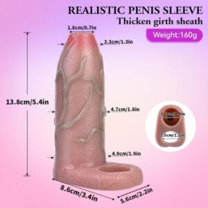Penis Sleeve Realistic Dildo Cock Sheath