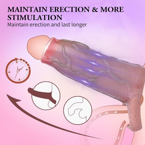 Penis Sleeve Realistic Dildo Cock Sheath