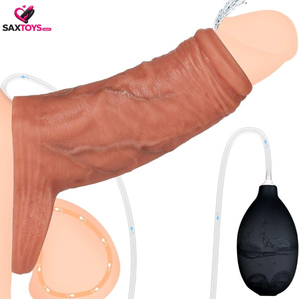 Squirting Penis Sleeve Silicone