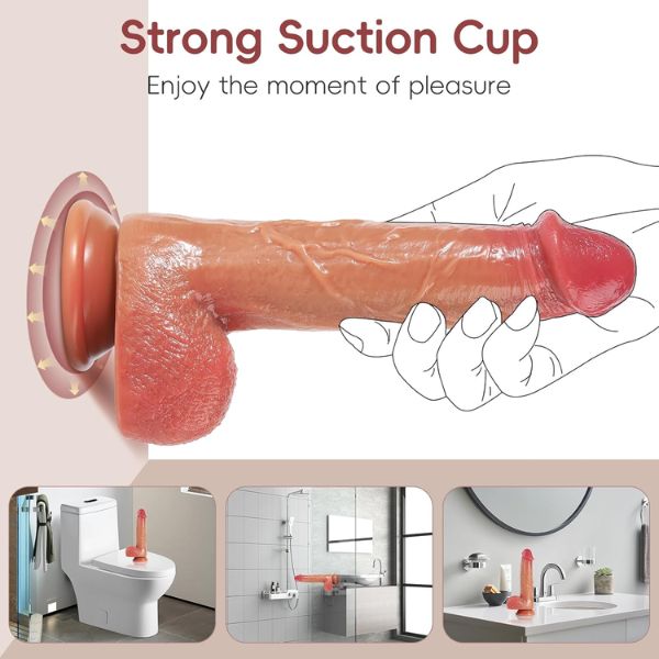 8.6 Inch Realistic Squirting Dildo