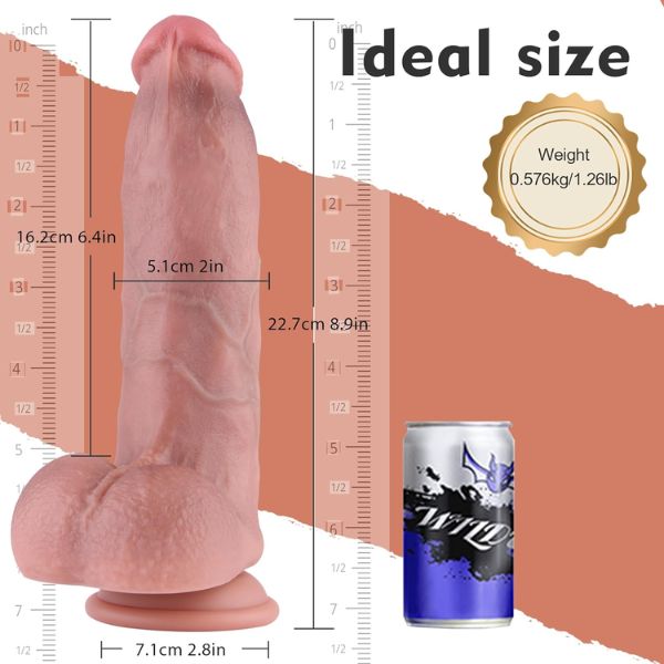 8.9‘’ Realistic Silicone Dildo