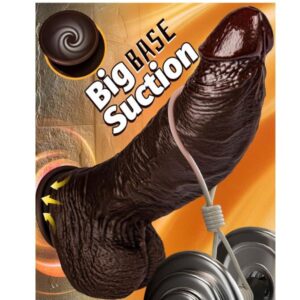 10.5'' Realistic Huge Thick Black Dildo