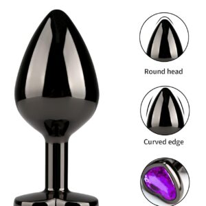 3PCS Sex Toys Anal Training Set Metal Butt