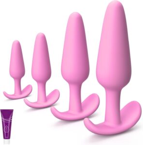 4PCS Silicone Anal Butt Plug Set