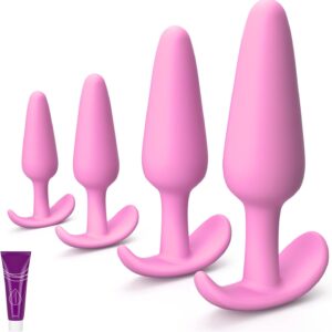 4PCS Silicone Anal Butt Plug Set
