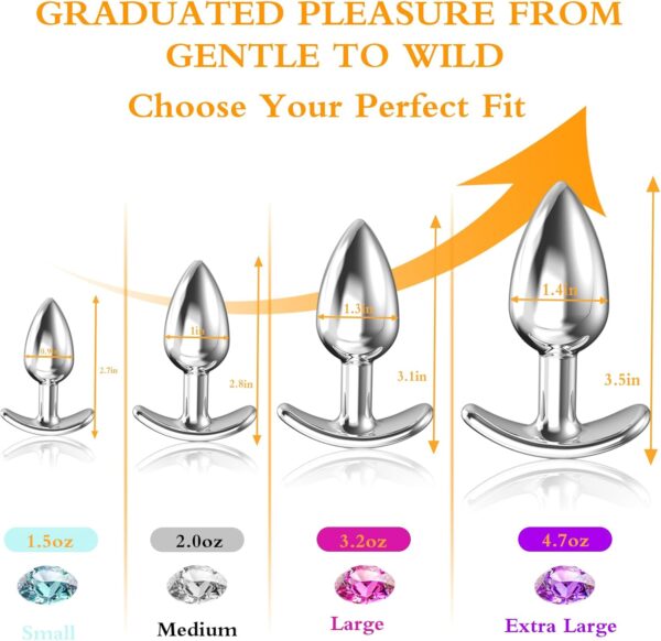 4PCS Anal Butt Plug Sex Toy Anal Plugs