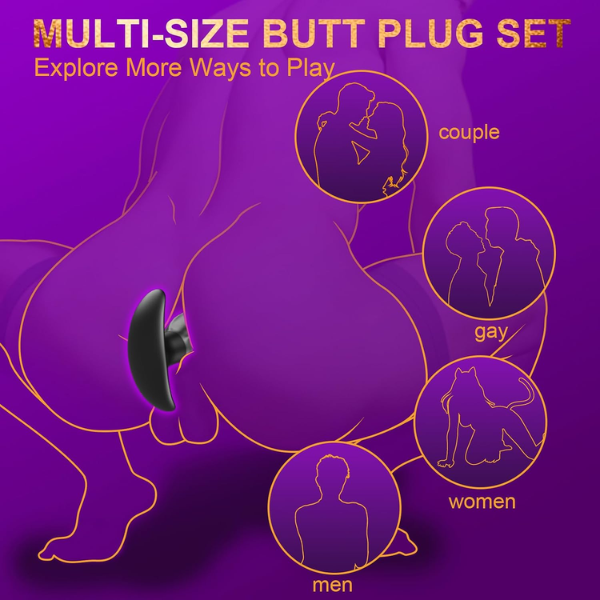 4PCS Anal Plug Set Sex Toys