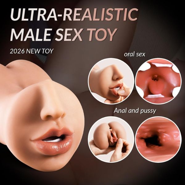 3 in 1 Pocket Pussy Male Masturbator