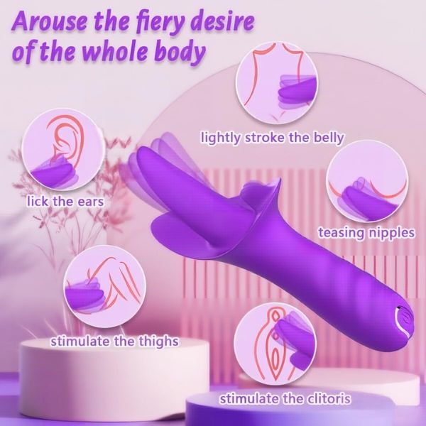 Sex Toys Tongue Clitoris Licking Vibrator