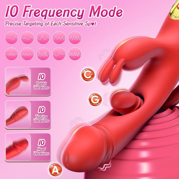 3-in-1 G-Spot Dildo with Vibration