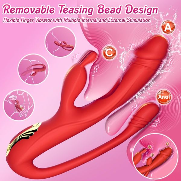 3-in-1 G-Spot Dildo with Vibration