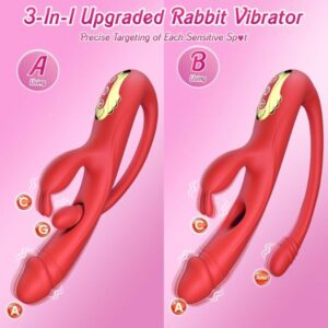 3-in-1 G-Spot Dildo with Vibration