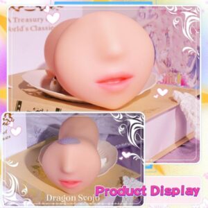 Two Tongue Mouth Pocket Stroker