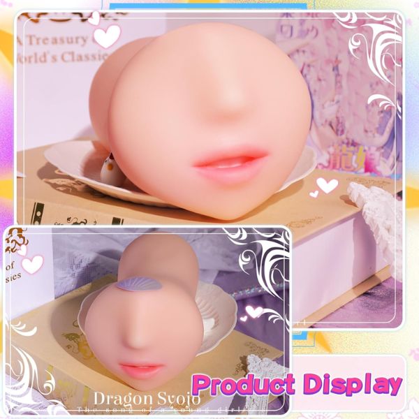 Two Tongue Mouth Pocket Stroker