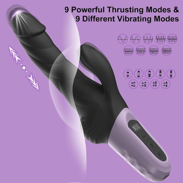Realistic Thrusting Vibrator Dildo