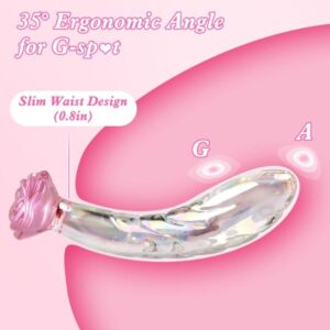 Anal Dildo Glass Rose Sex Toy
