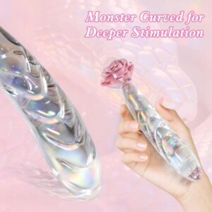 Anal Dildo Glass Rose Sex Toy