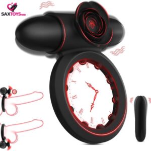 Vibrating Cock Ring with Bullet Vibrator