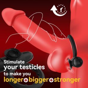 Vibrating Cock Ring with Bullet Vibrator