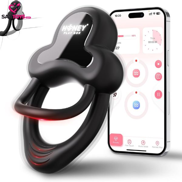 vibrating-cock-ring-with-clitoral-stimulator HoneyPlayBox Vibrating Cock Ring
