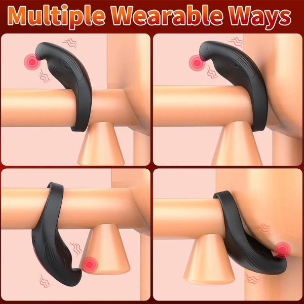 Vibrating Cock Ring with Clitoral Stimulator