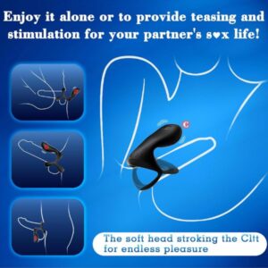 Triple-Ring Vibrating Cock Ring Vibrator
