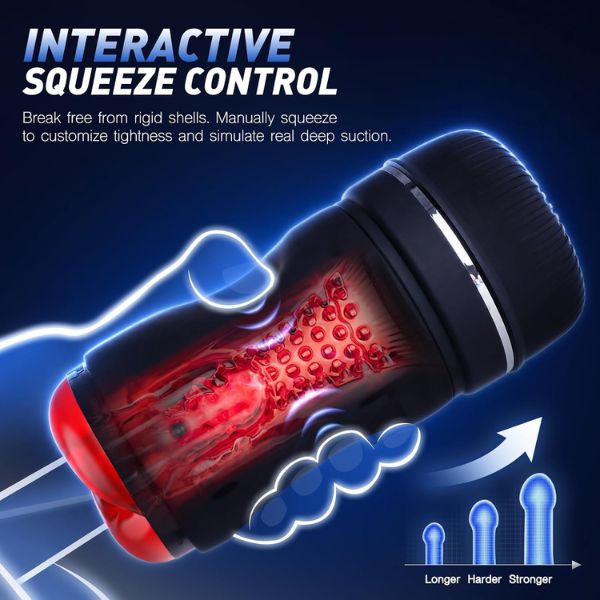Squeezable Male Masturbator Sex Toys