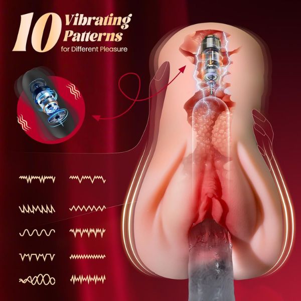 Vibrating Pocket Pussy Adult Toy