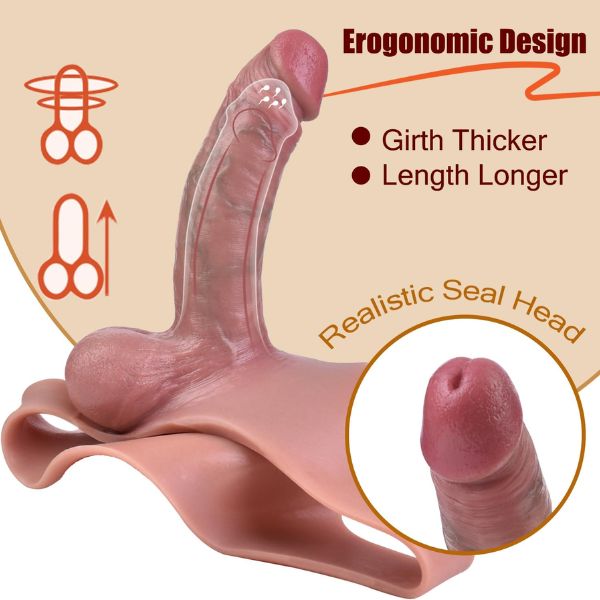 Wearable Realistic Male Penis Sleeve