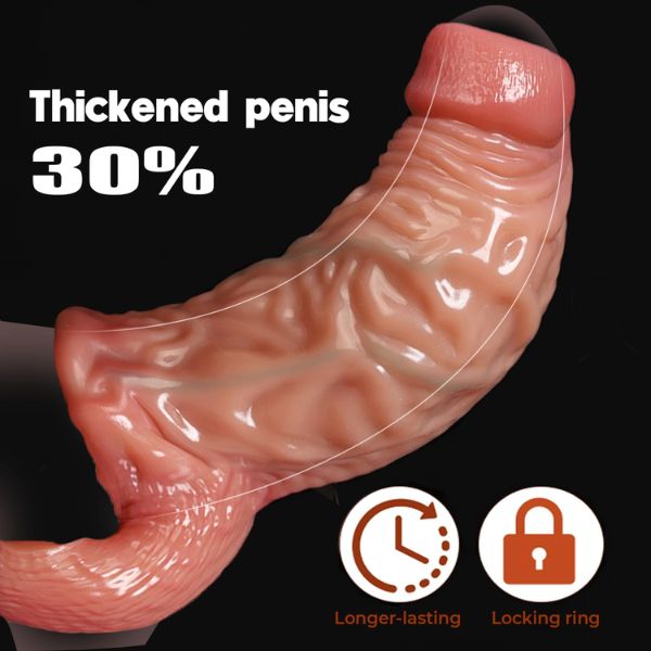 Girth Thick Realistic Penis Sleeve Cock Sleeve