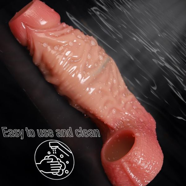 Girth Thick Realistic Penis Sleeve Cock Sleeve
