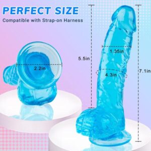 Soft Blue Dildos Sex Toy